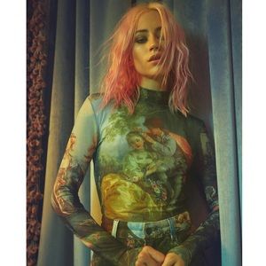 Da Vinci New Mesh Mesh Top -  Art, Painting NEW